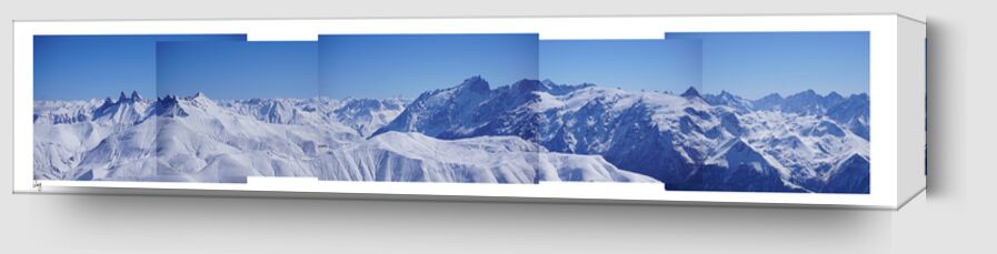 Alpe d'Huez de Benoit Lelong Zoom Alu Dibond Image
