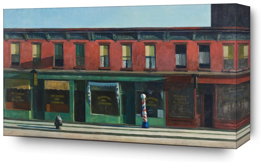 Early Sunday Morning - Edward Hopper from Fine Art, Prodi Art, Edward Hopper, street, painting, new york, shops