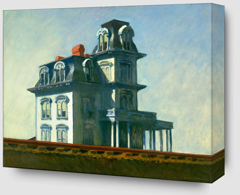 House by The Railroad - Edward Hopper from Fine Art Zoom Alu Dibond Image