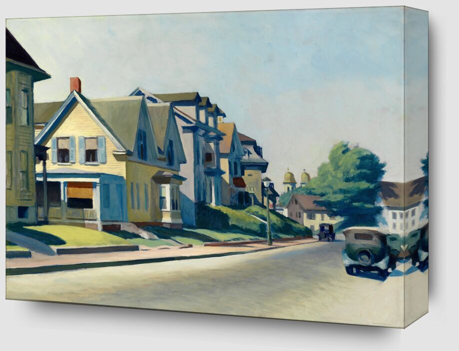 Sun on Prospect Street (Gloucester, Massachusetts) - Edward Hopper from Fine Art Zoom Alu Dibond Image