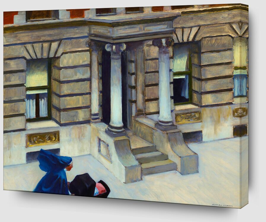 New York Pavements - Edward Hopper from AUX BEAUX-ARTS Zoom Alu Dibond Image