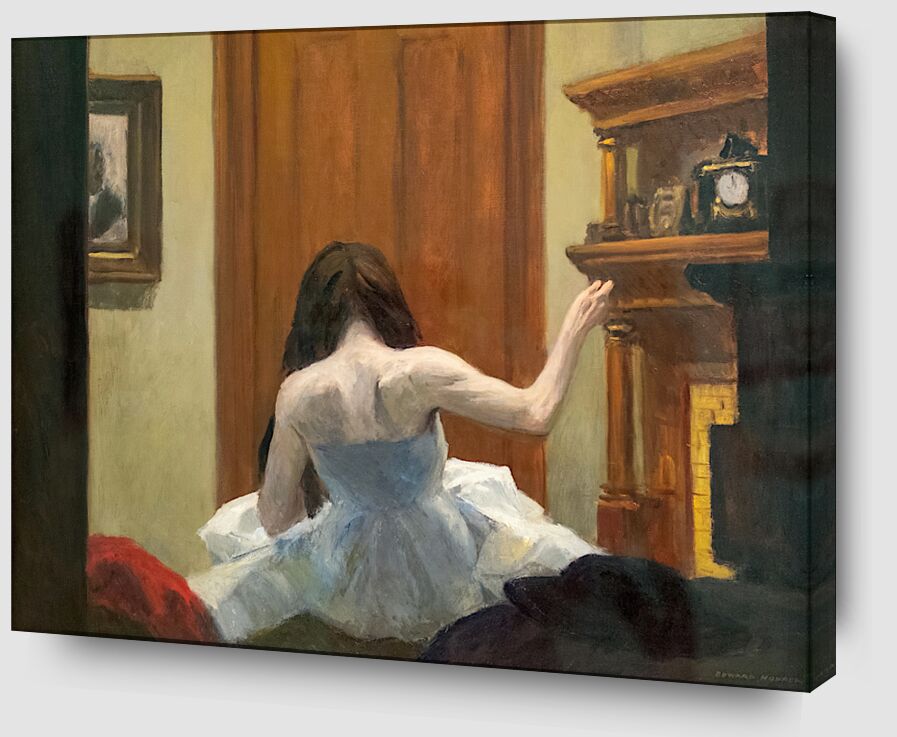Intérieur de New York - Edward Hopper de Beaux-arts Zoom Alu Dibond Image