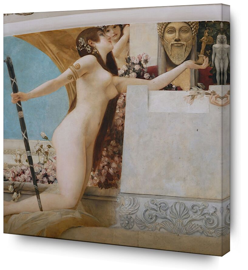 "L'Autel de Dionysos " Détail - Gustav Klimt de Beaux-arts, Prodi Art, KLIMT, peinture, autel, dionysos