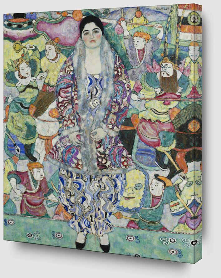 Portrait of Friedericke Maria Beer - Gustav Klimt von Bildende Kunst Zoom Alu Dibond Image