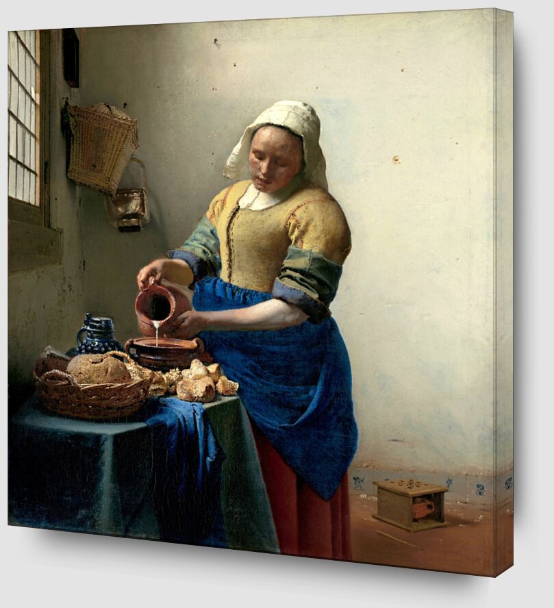 La Laitière - Johannes Vermeer de Beaux-arts Zoom Alu Dibond Image