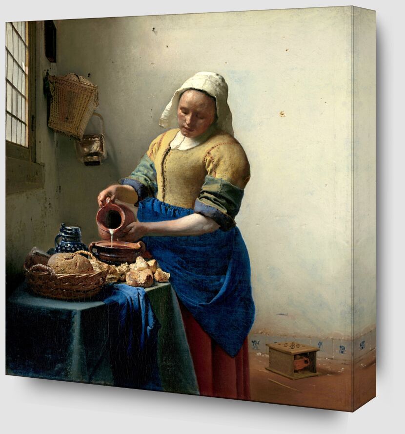 The Milkmaid - Johannes Vermeer from Fine Art Zoom Alu Dibond Image