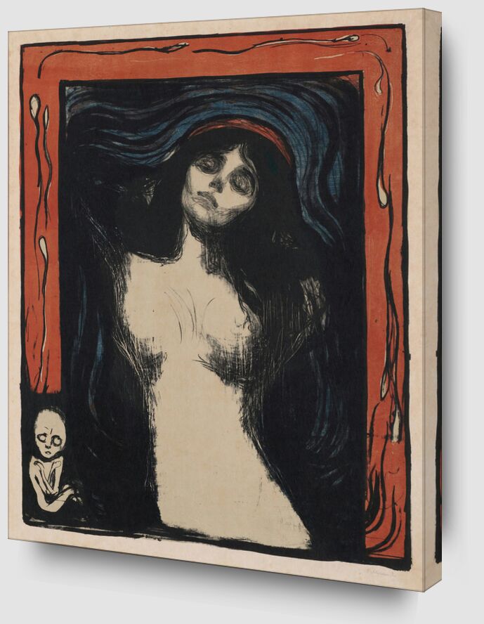 Madonna II - Edvard Munch de Beaux-arts Zoom Alu Dibond Image