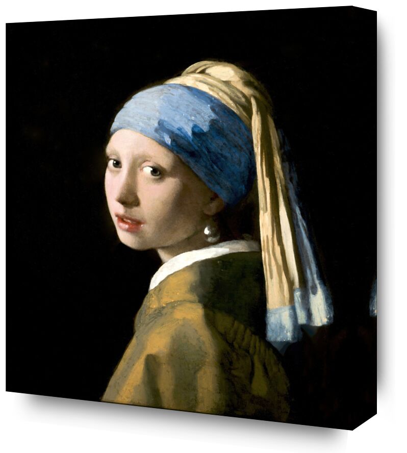 Girl with a Pearl Earring - Johannes Vermeer from Fine Art, Prodi Art, young lady, portrait, beaded, face, woman, Johannes Vermeer