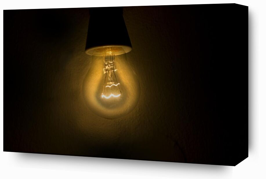 Weak light from Pierre Gaultier, Prodi Art, bright, bulb, close-up, dark, electric, electricity, energy, equipment, future, glow, idea, illuminated, lamp, light, power, technology