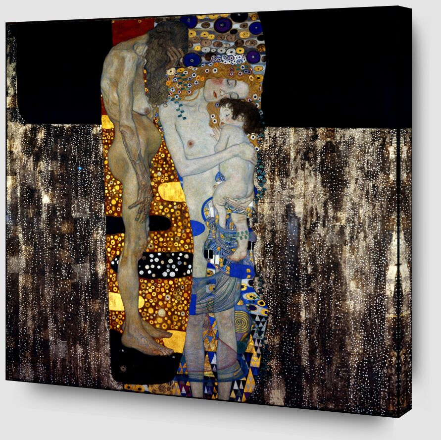 The Three Ages of Woman - Gustav Klimt von Bildende Kunst Zoom Alu Dibond Image