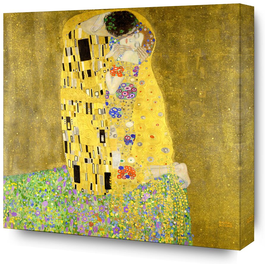 The Kiss - Gustav Klimt from Fine Art, Prodi Art, KLIMT, Art Nouveau, kiss, man, woman, couple, love, dress, painting