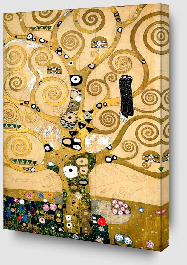The tree of Life, The Arborvitae - Gustav Klimt von Bildende Kunst Zoom Alu Dibond Image