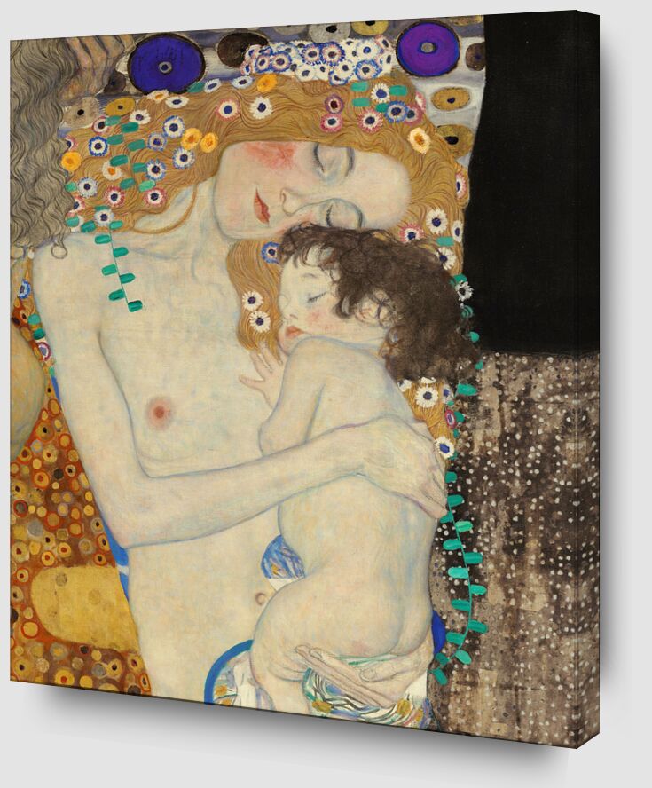 Details of The Three Ages of Woman - Gustav Klimt from AUX BEAUX-ARTS Zoom Alu Dibond Image