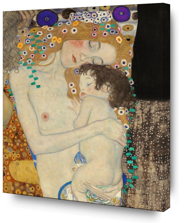 Details of The Three Ages of Woman - Gustav Klimt von Bildende Kunst, Prodi Art, KLIMT, Jugendstil, Malerei, wachsen, Alter, Kind, Frau
