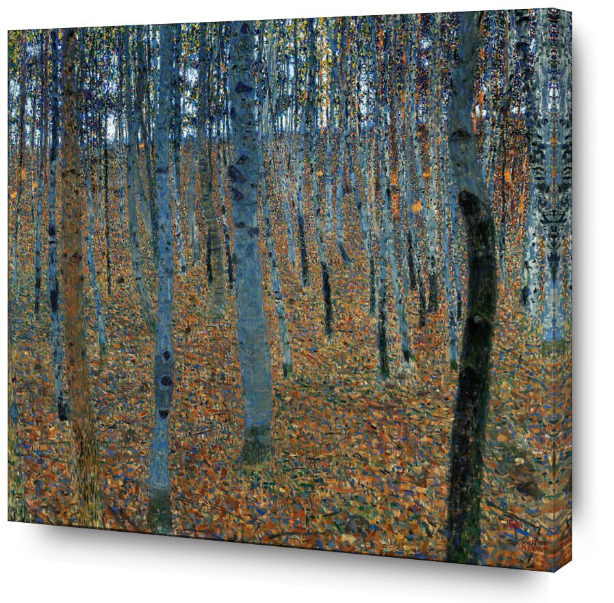 Beech Forest - Gustav Klimt von Bildende Kunst, Prodi Art, Wald, Herbst, Blätter, Bäume, KLIMT, Jugendstil, Birke