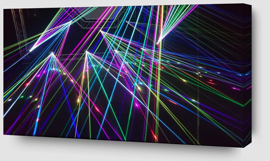 Le laser show de Pierre Gaultier Zoom Alu Dibond Image