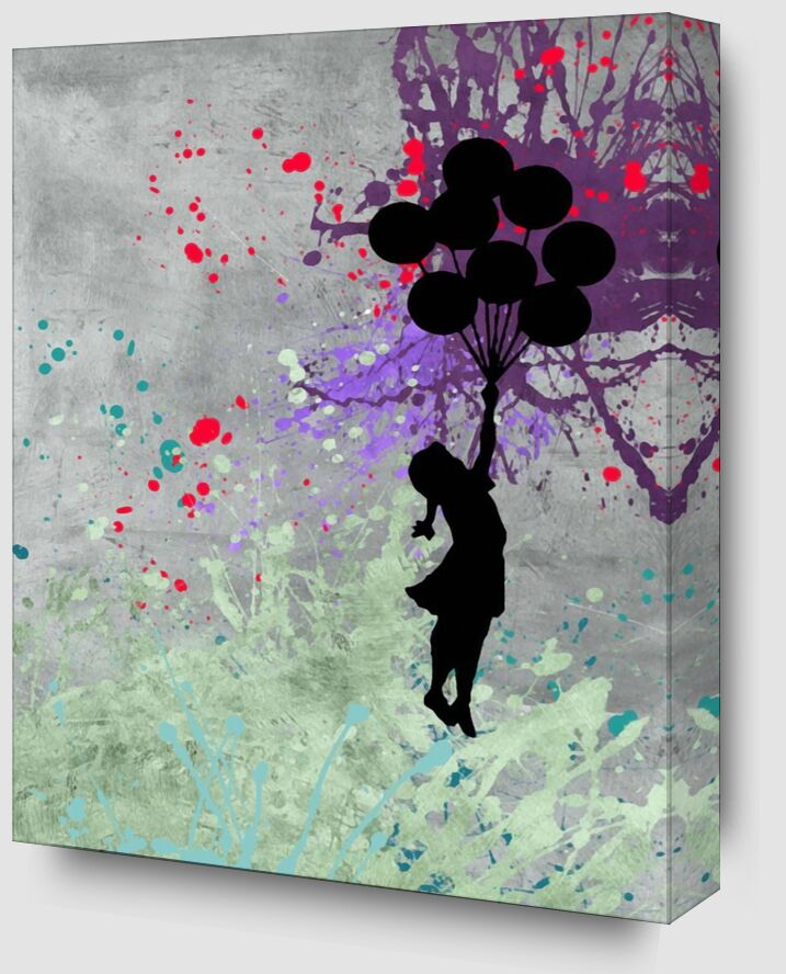Flying Balloon Girl - BANKSY from Fine Art Zoom Alu Dibond Image