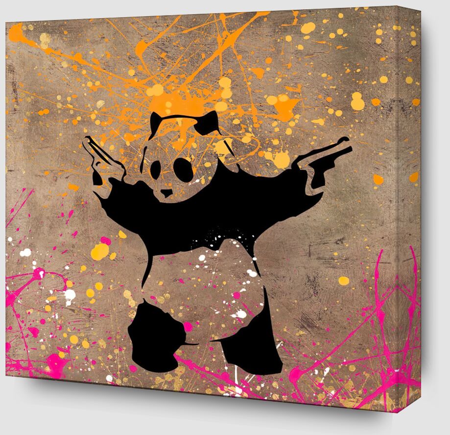 Panda with Guns - BANKSY from Fine Art Zoom Alu Dibond Image