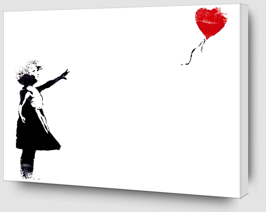 Heart Balloon - BANKSY von Bildende Kunst Zoom Alu Dibond Image