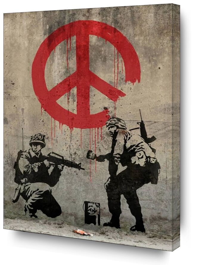 Peace - BANKSY from AUX BEAUX-ARTS, Prodi Art, banksy, peace, street art, graffiti