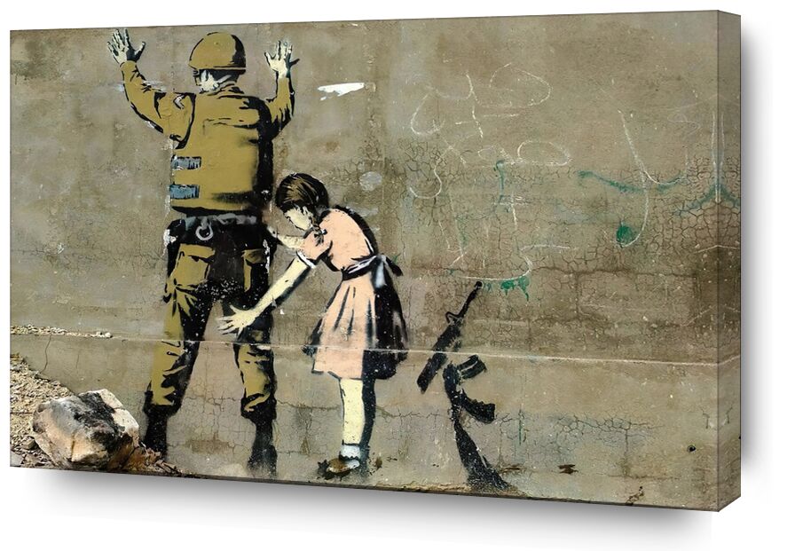 War - BANKSY from AUX BEAUX-ARTS, Prodi Art, banksy, War, military, girl, peace, armed
