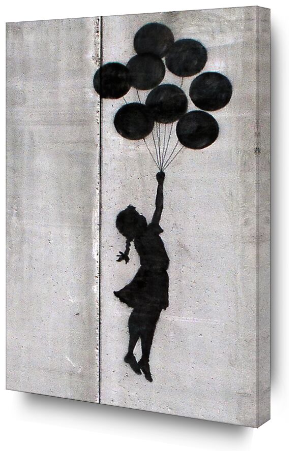 La Fille aux Ballons - BANKSY de AUX BEAUX-ARTS, Prodi Art, graffiti, ballon, fille, art de rue, Banksy