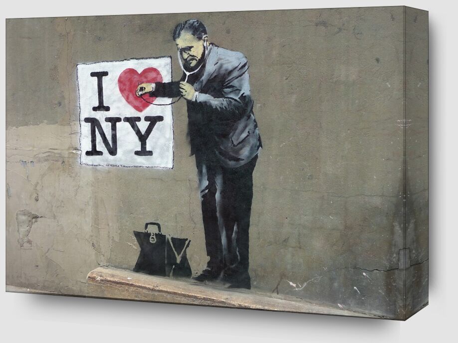 I Love NY - BANKSY from Fine Art Zoom Alu Dibond Image