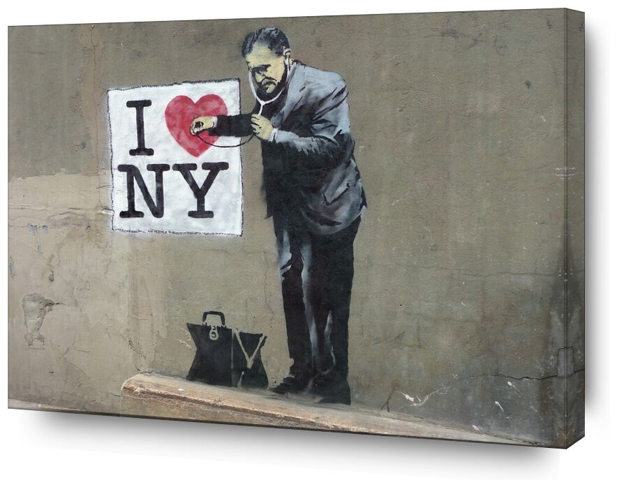 I Love NY desde Bellas artes, Prodi Art, Banksy, Nueva York, arte callejero, amor, pintada
