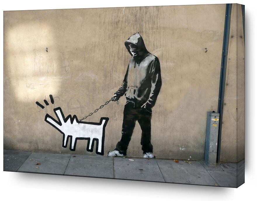 Dog - BANKSY von Bildende Kunst, Prodi Art, Graffiti, Hund, Straßenkunst, banksy