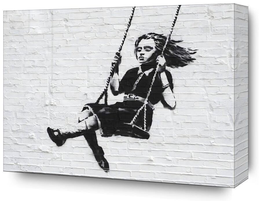 Girl on a Swing - BANKSY from Fine Art, Prodi Art, banksy, street art, graffiti, balancoire, girl