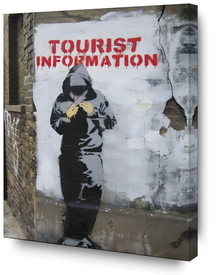 Tourist Information - BANKSY from AUX BEAUX-ARTS, Prodi Art, banksy, street art, tourism, wall