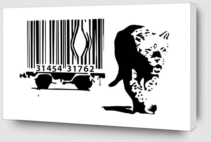 Barcode - BANKSY from AUX BEAUX-ARTS Zoom Alu Dibond Image