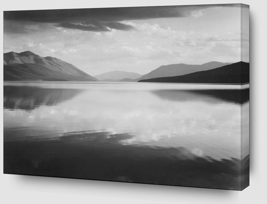 Evening McDonald Lake Glacier National Park - ANSEL ADAMS from AUX BEAUX-ARTS Zoom Alu Dibond Image