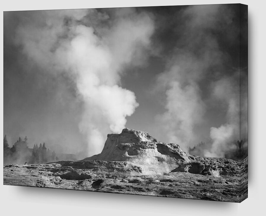Castle Geyser Cove, Yellowstone - Ansel Adams from AUX BEAUX-ARTS Zoom Alu Dibond Image