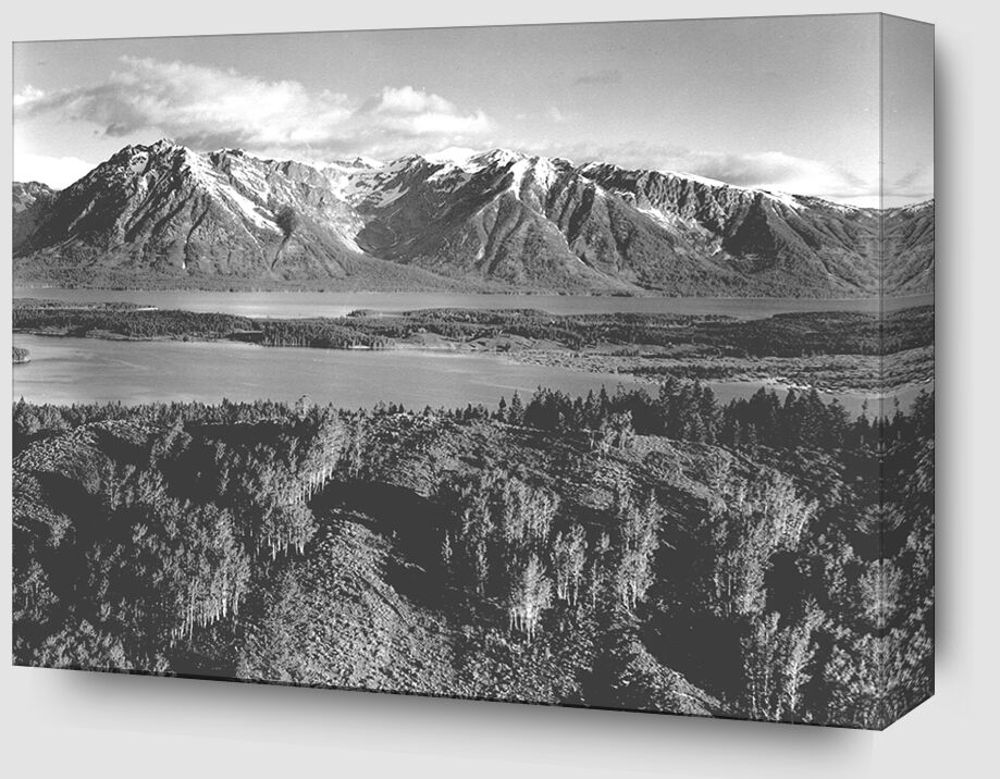 Grand Teton, National Park Wyoming - Ansel Adams from Fine Art Zoom Alu Dibond Image