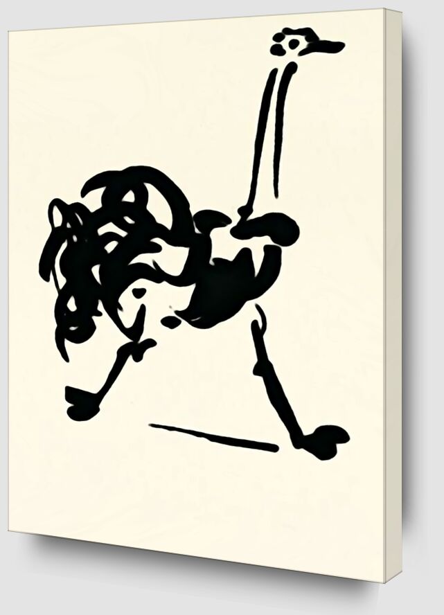 L'autruche - Picasso de Beaux-arts Zoom Alu Dibond Image
