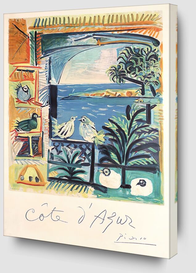 Côte d'Azur - The studio of Velazquez and his Pigeons - Picasso von Bildende Kunst Zoom Alu Dibond Image