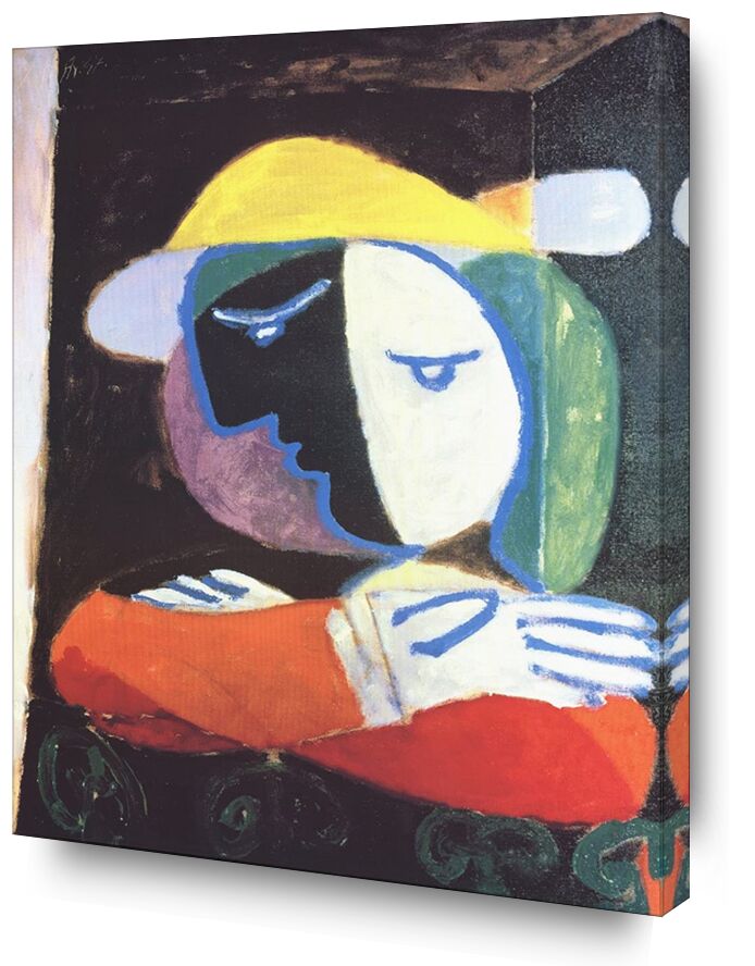 Femme au Balcon - Picasso de Beaux-arts, Prodi Art, abstrait, peinture, femme, picasso