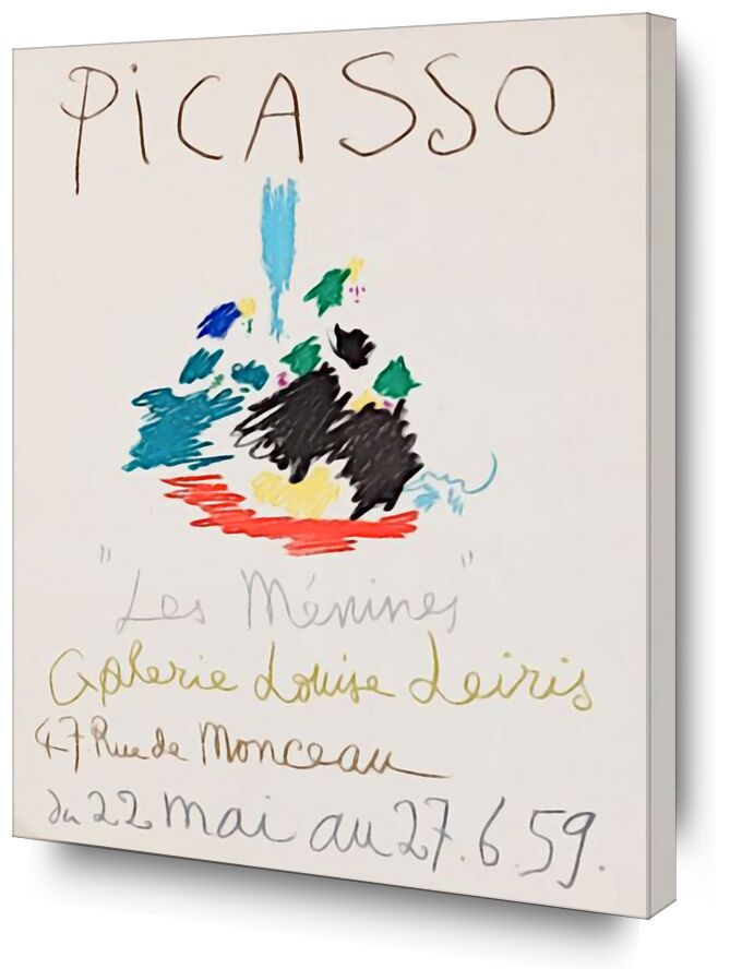 1959, Les Ménines - Picasso from AUX BEAUX-ARTS, Prodi Art, poster, pencil drawing, drawing, picasso