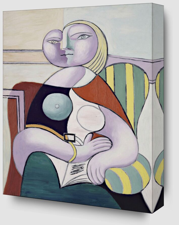 Woman Reading - Picasso from Fine Art Zoom Alu Dibond Image