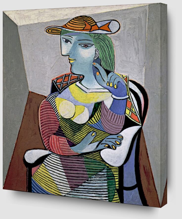 Portrait of Marie-Therese - Picasso from AUX BEAUX-ARTS Zoom Alu Dibond Image