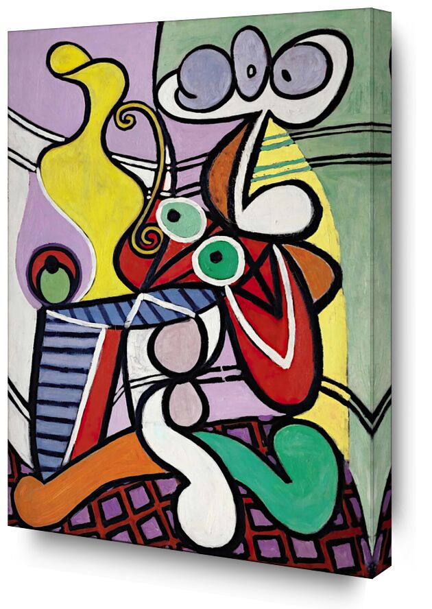 Large Still Life with Pedestal Table - Picasso von Bildende Kunst, Prodi Art, Säulentisch, Stillleben, Picasso, abstrakt, Malerei