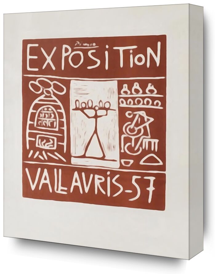 Poster 1957 - Exhibition Vallauris - Picasso from Fine Art, Prodi Art, exhibition poster, picasso