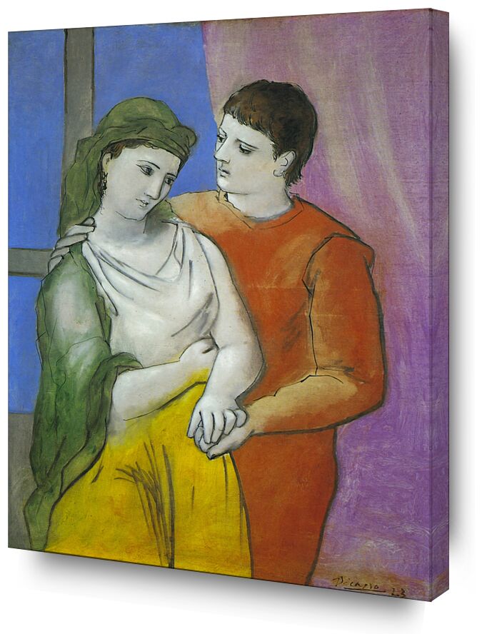 The Lovers - Picasso from AUX BEAUX-ARTS, Prodi Art, picasso, love, drawing, painting, lover