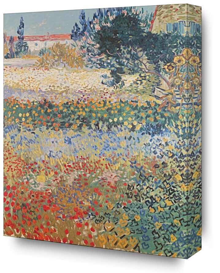 Garden in Bloom Arles - Van Gogh from Fine Art, Prodi Art, garden, flowers, landscape, painting, Van gogh