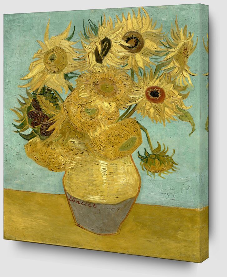 Sunflowers - Van Gogh von Bildende Kunst Zoom Alu Dibond Image