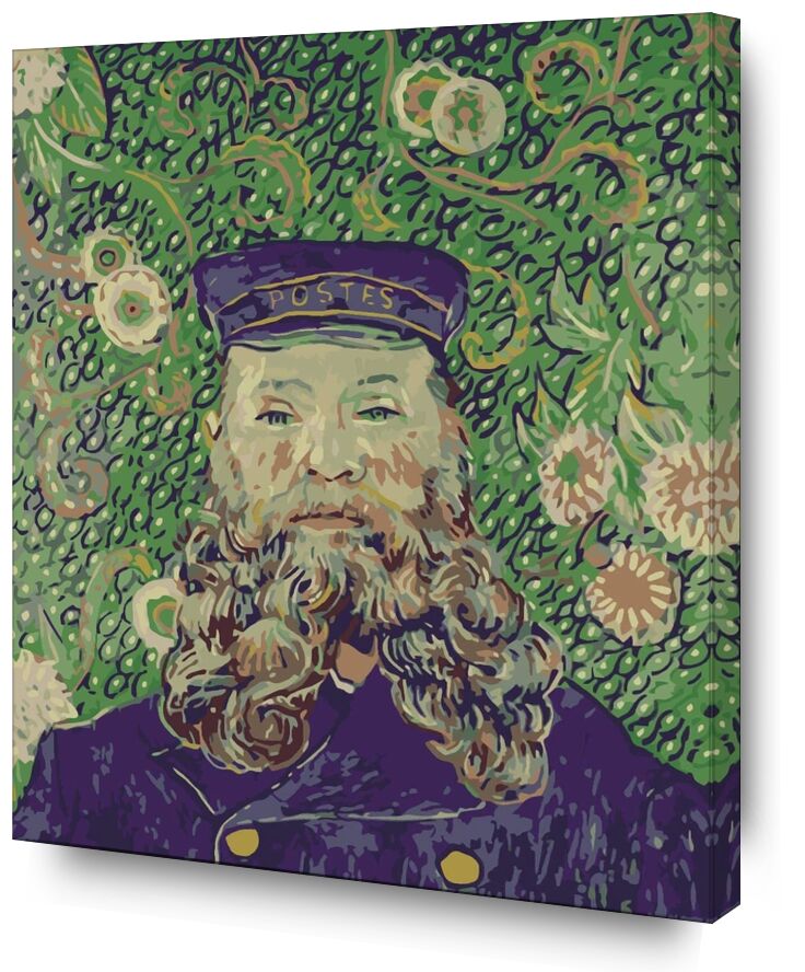 Portrait of the Postman Joseph Roulin - Van Gogh von Bildende Kunst, Prodi Art, Van gogh, Malerei, Porträt, Briefträger, Post, Mail