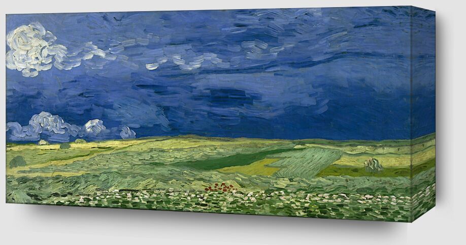 Wheatfield under Thunderclouds - Van Gogh from Fine Art Zoom Alu Dibond Image