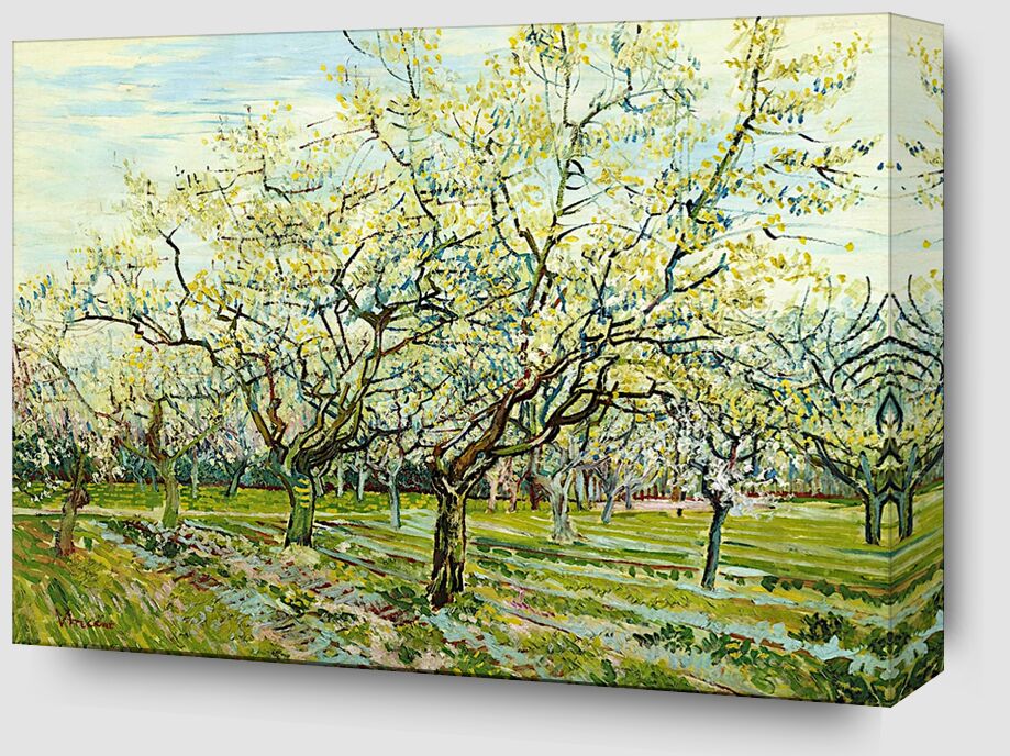 The White Orchard - Van Gogh from Fine Art Zoom Alu Dibond Image
