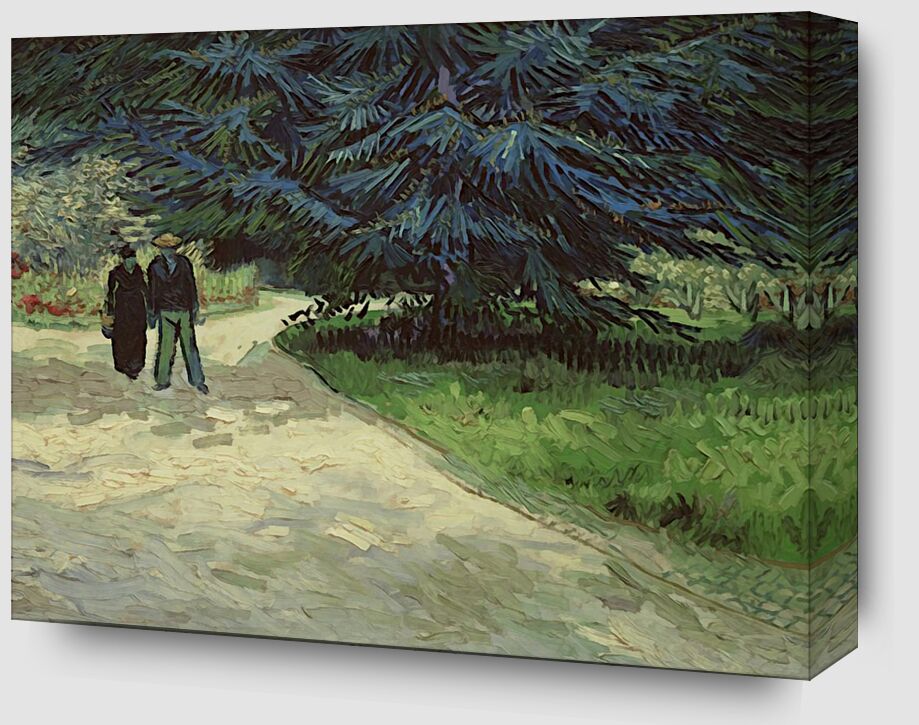 Couple in the Park - Van Gogh from Fine Art Zoom Alu Dibond Image